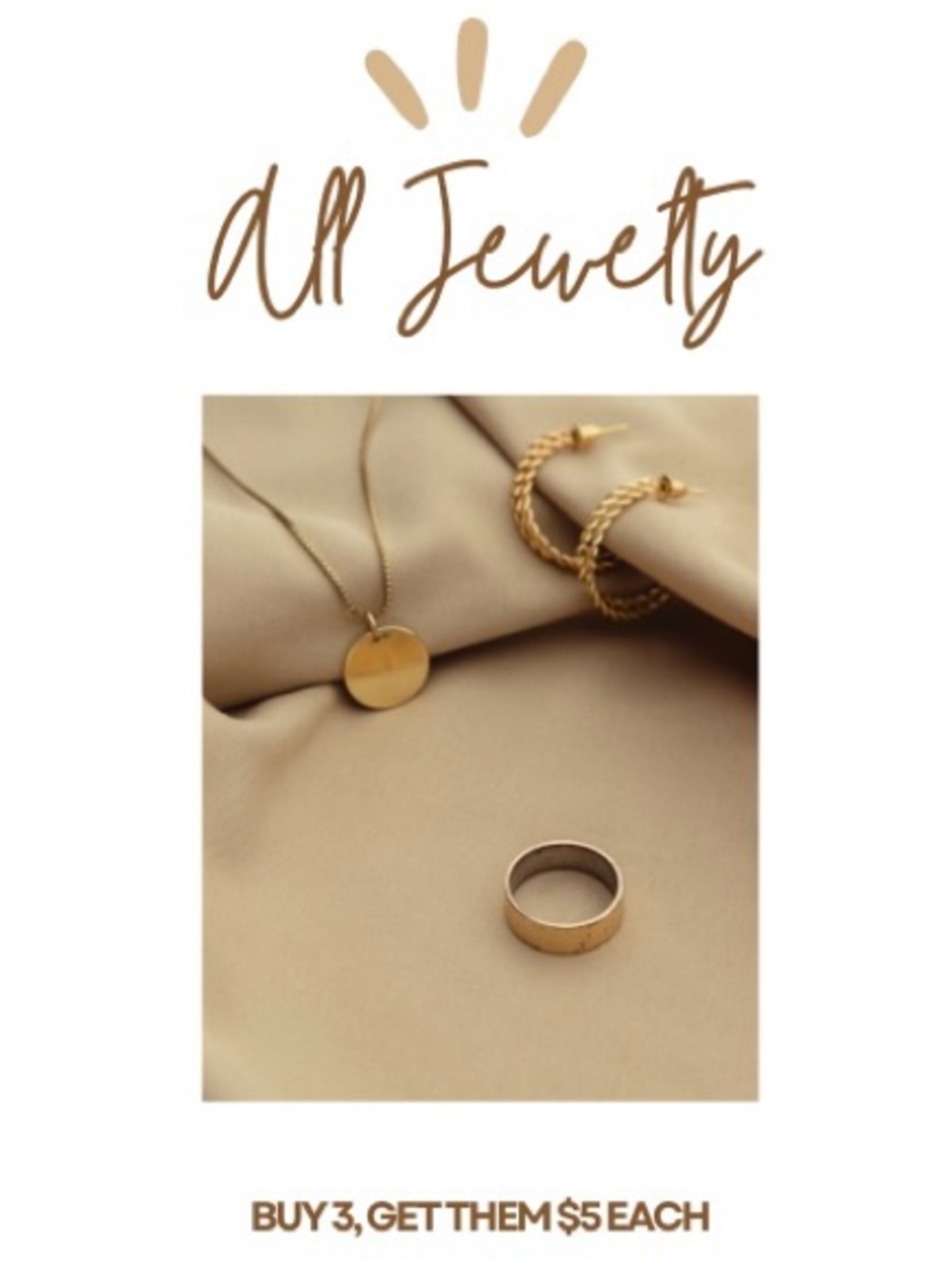 All Jewelry Buy 3 get them $5 each